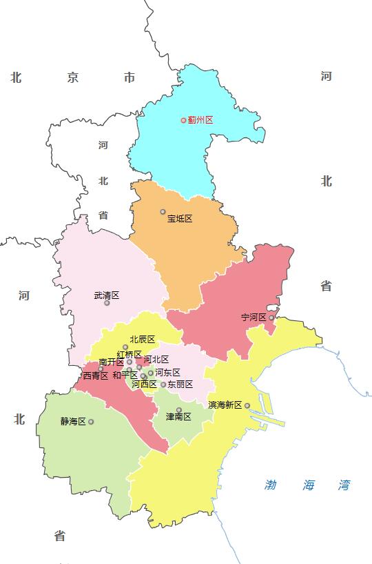 天津市16个区面积大小排名：天津市16个区面积大小分别是多少？