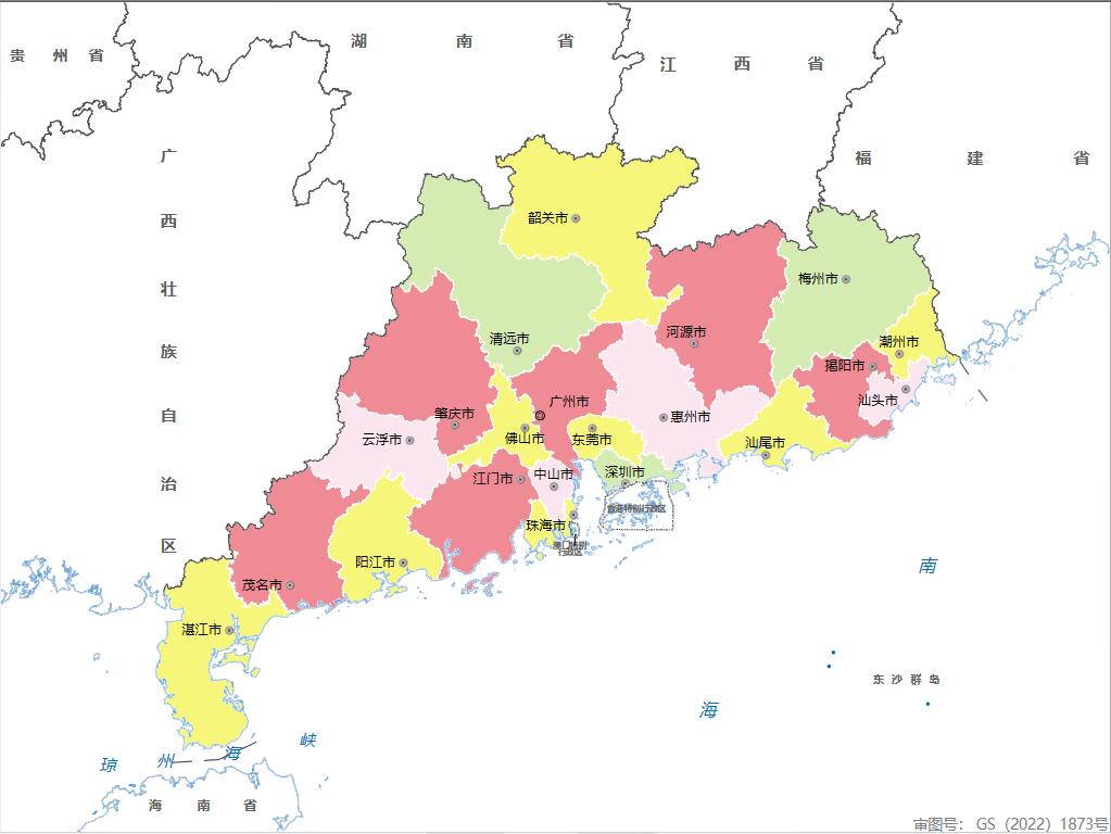 广东省下辖21个地级市面积大小排名：广东省21个地级市面积分别是多少？