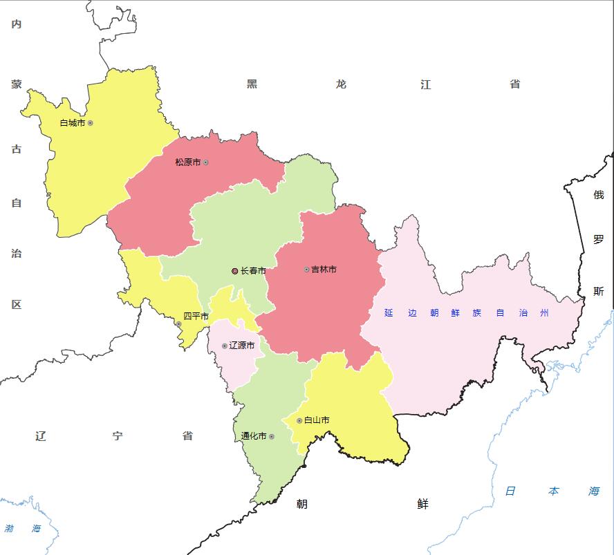 吉林省各地面积大小排名：吉林省辖8个地级市、1个自治州面积分别是多少？