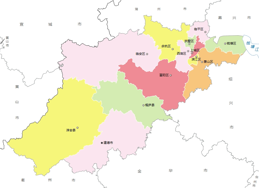 杭州市各地人口、面积、地区生产总值/人均GDP排名数据