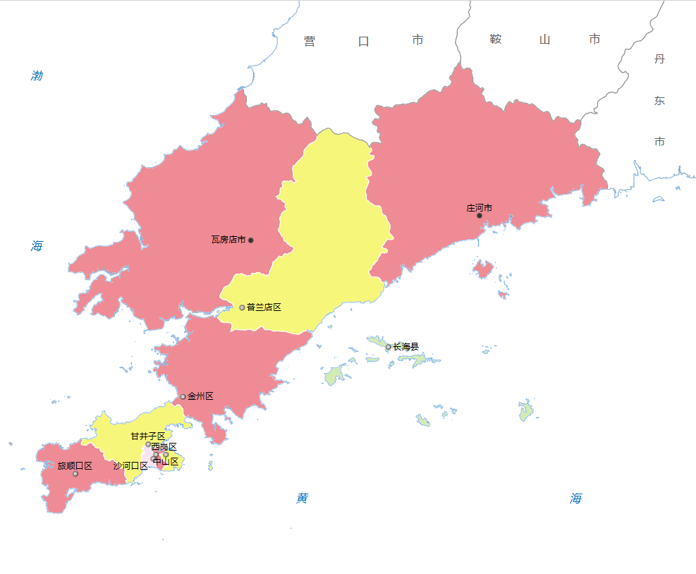 大连市各地人口、面积、地区生产总值/人均GDP排名数据