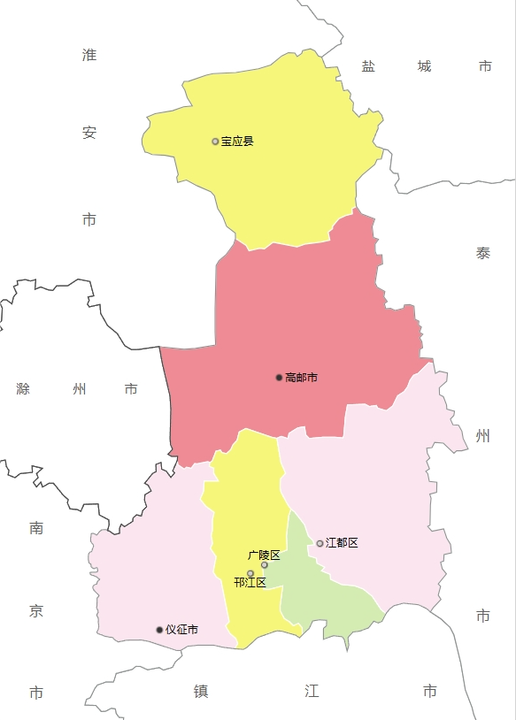 扬州市各地面积大小排名：扬州市各区县市面积分别是多少？