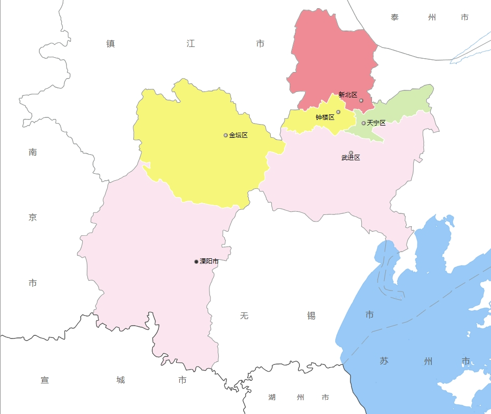 常州市各地人口、面积、地区生产总值/人均GDP排名数据