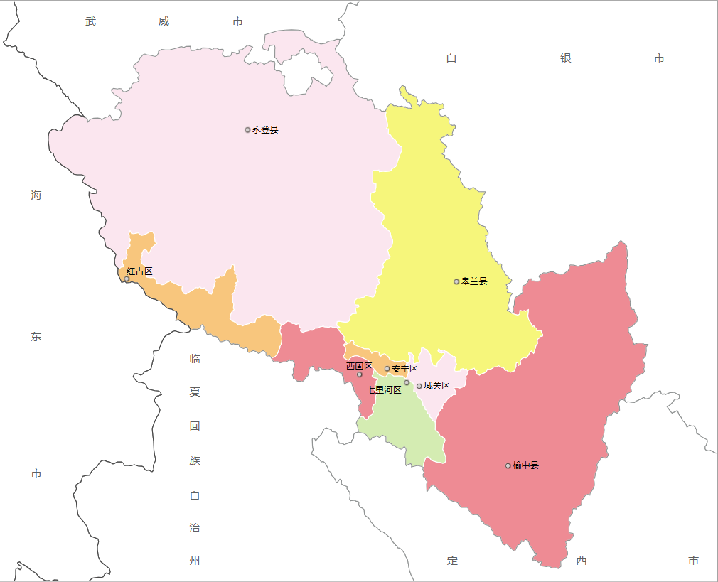 兰州市各地人口、面积、地区生产总值/人均GDP排名数据