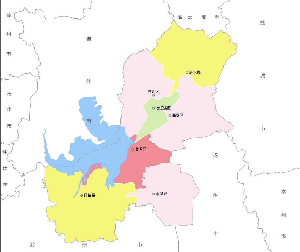 淮安市各地面积大小排名：淮安市各地面积分别是多少？