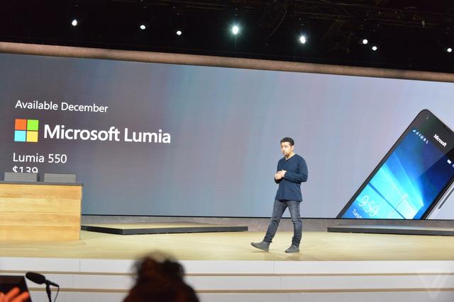 微软发布低端Win10手机Lumia 550 售价883元