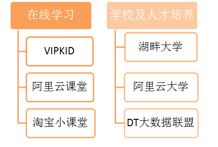  阿里重点布局领域