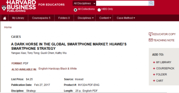 Huawei's Smartphone Strategy