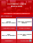 天威诚信入选2020中国新科技100强并荣获“2020中国电子认证行业领跑企业”奖项
